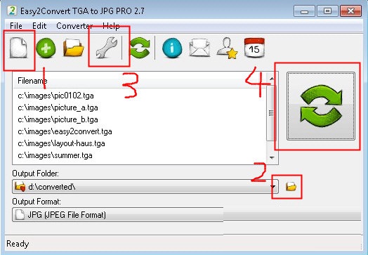 Easy2Convert TGA to JPG PRO