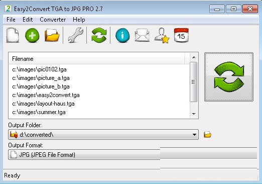 Easy2Convert TGA to JPG PRO