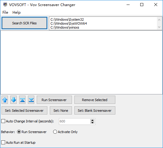 VoV Screensaver Changer