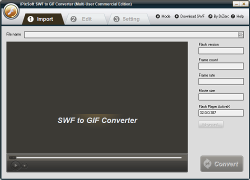 iPixSoft SWF to GIF Converter