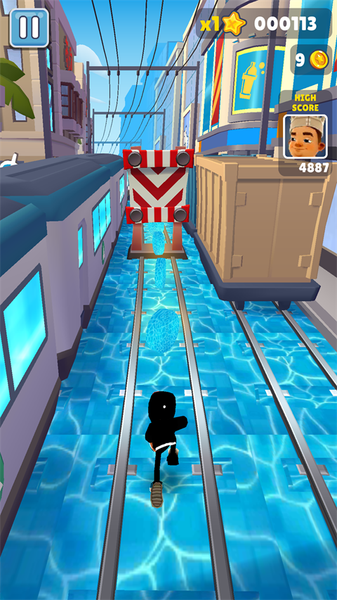 地铁跑酷蓝色金币定制版