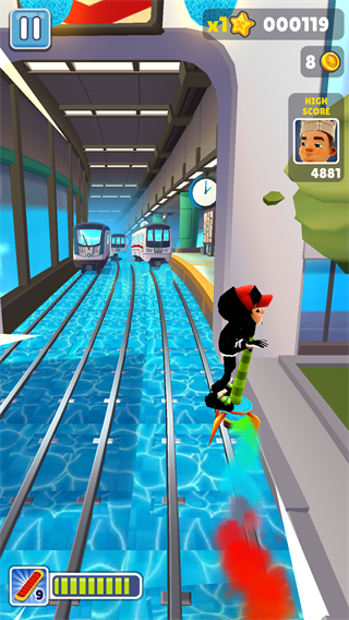 地铁跑酷蓝色金币定制版