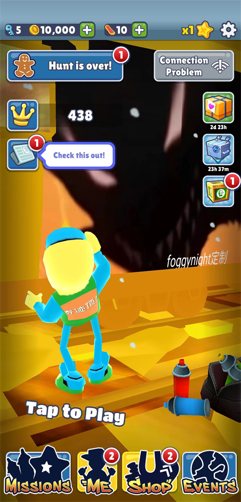 地铁跑酷阿神定制奇迹顶尖版