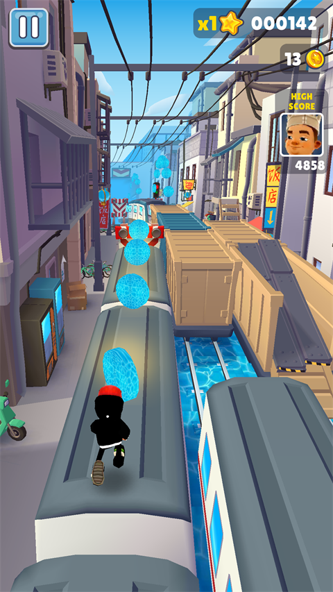 地铁跑酷蓝色金币定制版