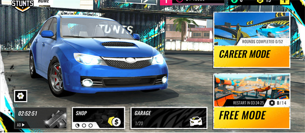 汽车特技比赛最新版(Car Stunt Races)