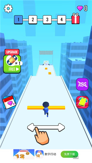 屋顶棍棍侠最新版(Roof Rails)