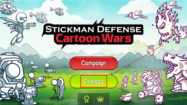 火柴人防御卡通战争官方正版(Stickman defense Cartoon war)