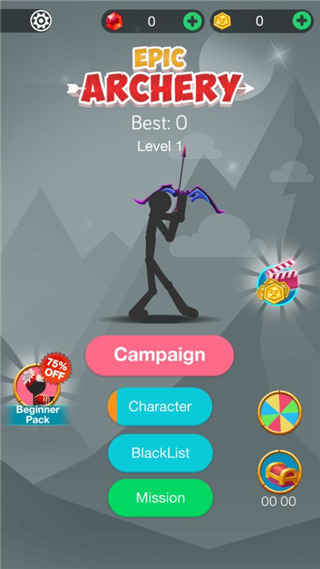 火柴人史诗弓箭手官方版(Stickman Epic Archer)