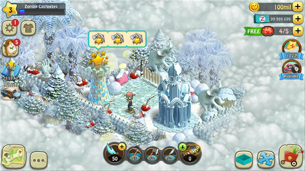 僵尸幸存者无限金币版(Zombie Castaways)