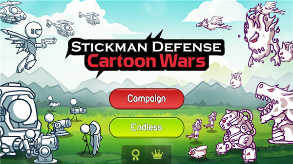 火柴人防御卡通战争官方正版(Stickman defense Cartoon war)