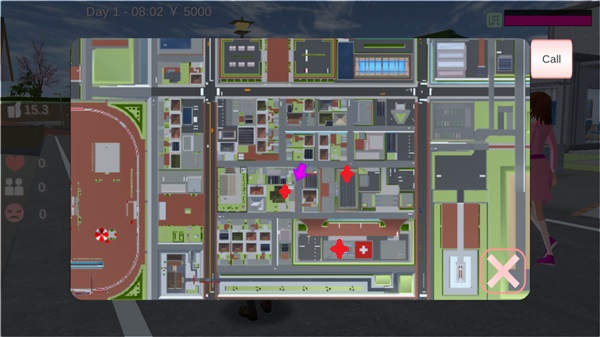 樱花校园模拟器英文版