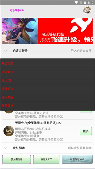 可乐助手王者荣耀单机全皮肤