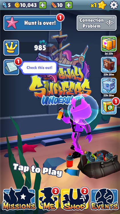 地铁跑酷水下城魔改版