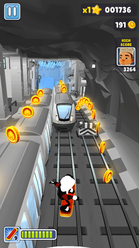 地铁跑酷黑白摩纳哥