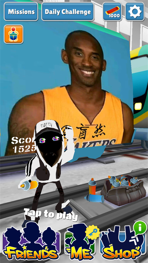 地铁跑酷致敬科比牢大版本