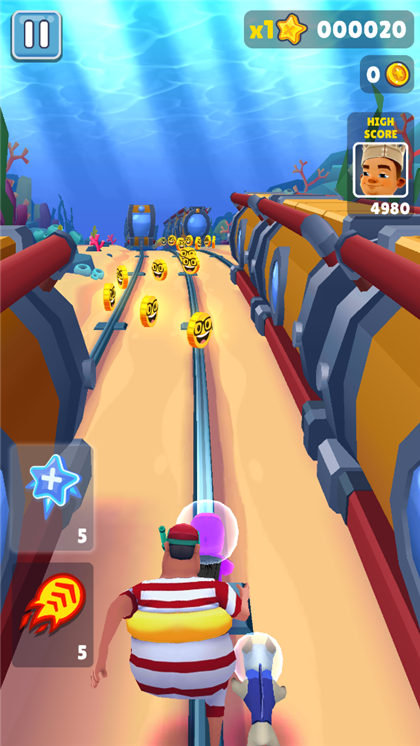 地铁跑酷水下城魔改版