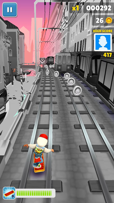 地铁跑酷黑白情人节版