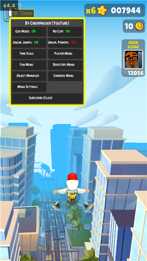 地铁跑酷穿透版