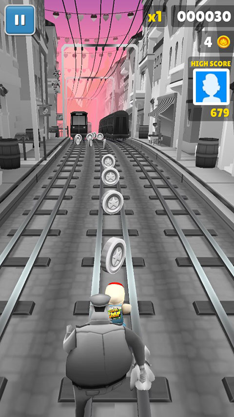 地铁跑酷黑白情人节版