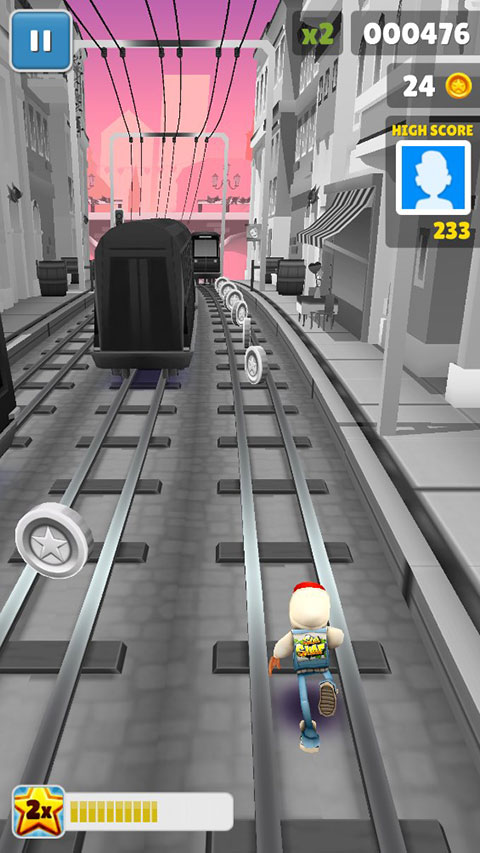 地铁跑酷黑白情人节版