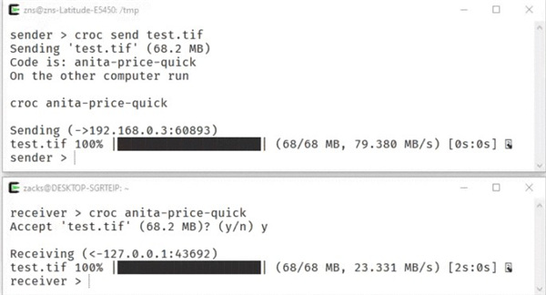 croc文件安全传输工具