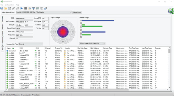 wirelessmon官方版(无线信号测试软件)