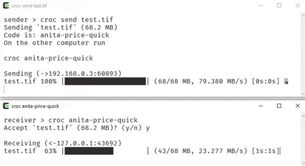 croc文件安全传输工具