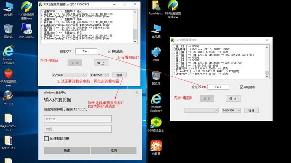 P2P远程桌面连接