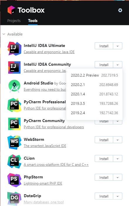 JetBrains Toolbox(JetBrains工具箱)
