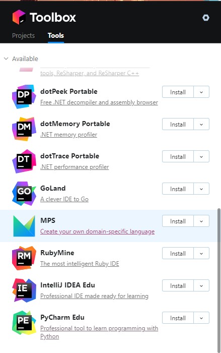 JetBrains Toolbox(JetBrains工具箱)