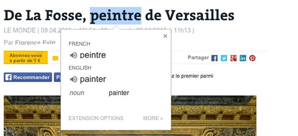 谷歌中文翻译插件