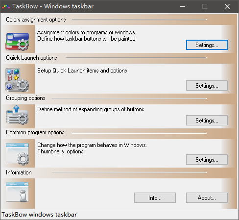 TaskBow(自定义任务栏)