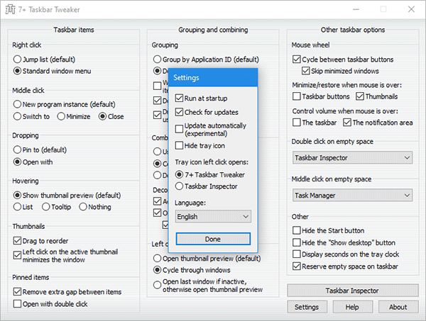 7+ Taskbar Tweaker(任务栏优化工具)