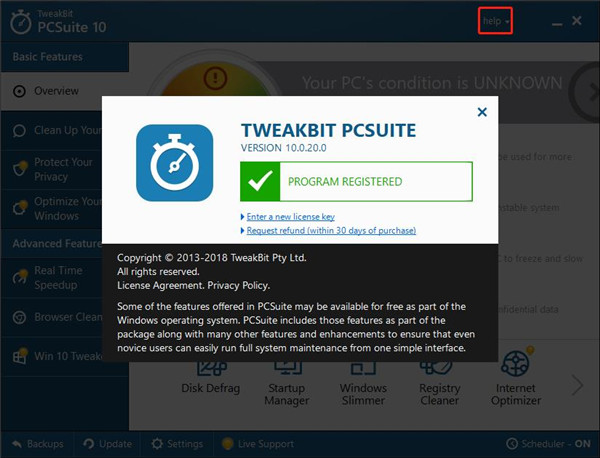 TweakBit PCSuite(系统优化工具)
