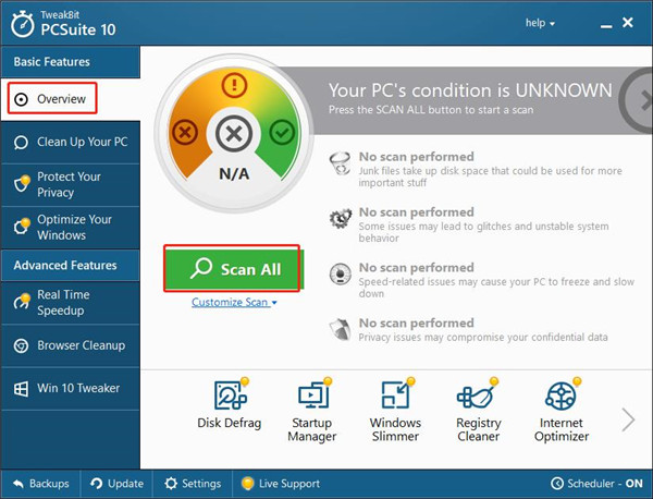TweakBit PCSuite(系统优化工具)