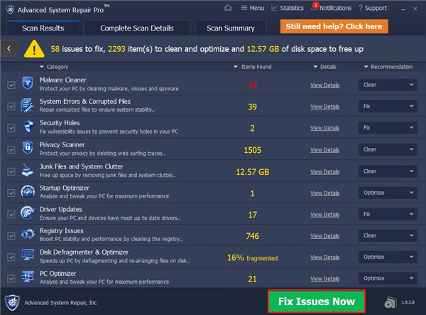 Advanced System Repair Pro(系统清理修复工具)