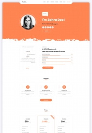 设计师创意求职简历网页模板
