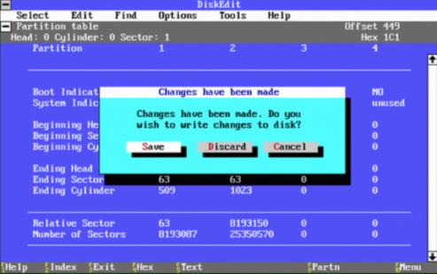 PCTools(DOS硬盘扫描修复工具)
