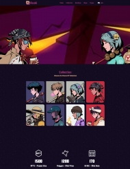 NFT服务公司宣传网站模板 