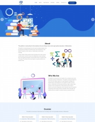 公益网络数学课程网站模板