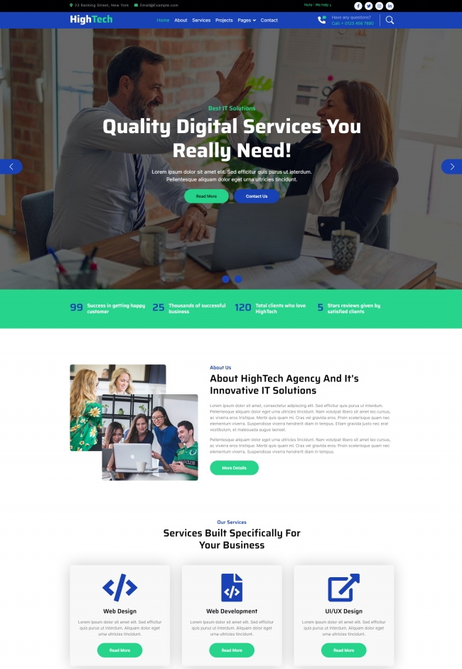 创新IT解决方案公司网站模板