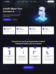 人工智能工具服务公司网站模板 