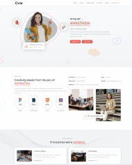 PHP开发人员个人简历网页模板 