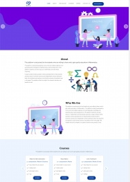 HTML5网络教育学习网站模板