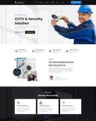 HTML5监控设备安全服务公司网站模板