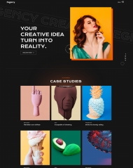 小众创意工作室宣传网页模板 