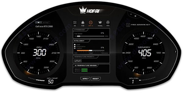 影驰显卡超频软件(HOF AI)
