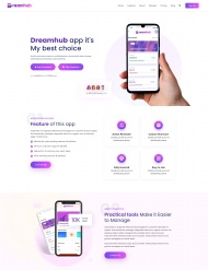应用程序在线商店宣传网站模板 