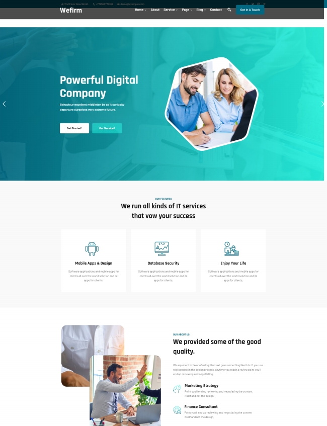 IT互联网业务服务公司网站模板