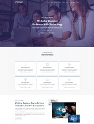 HTML5技术解决服务公司网站模板